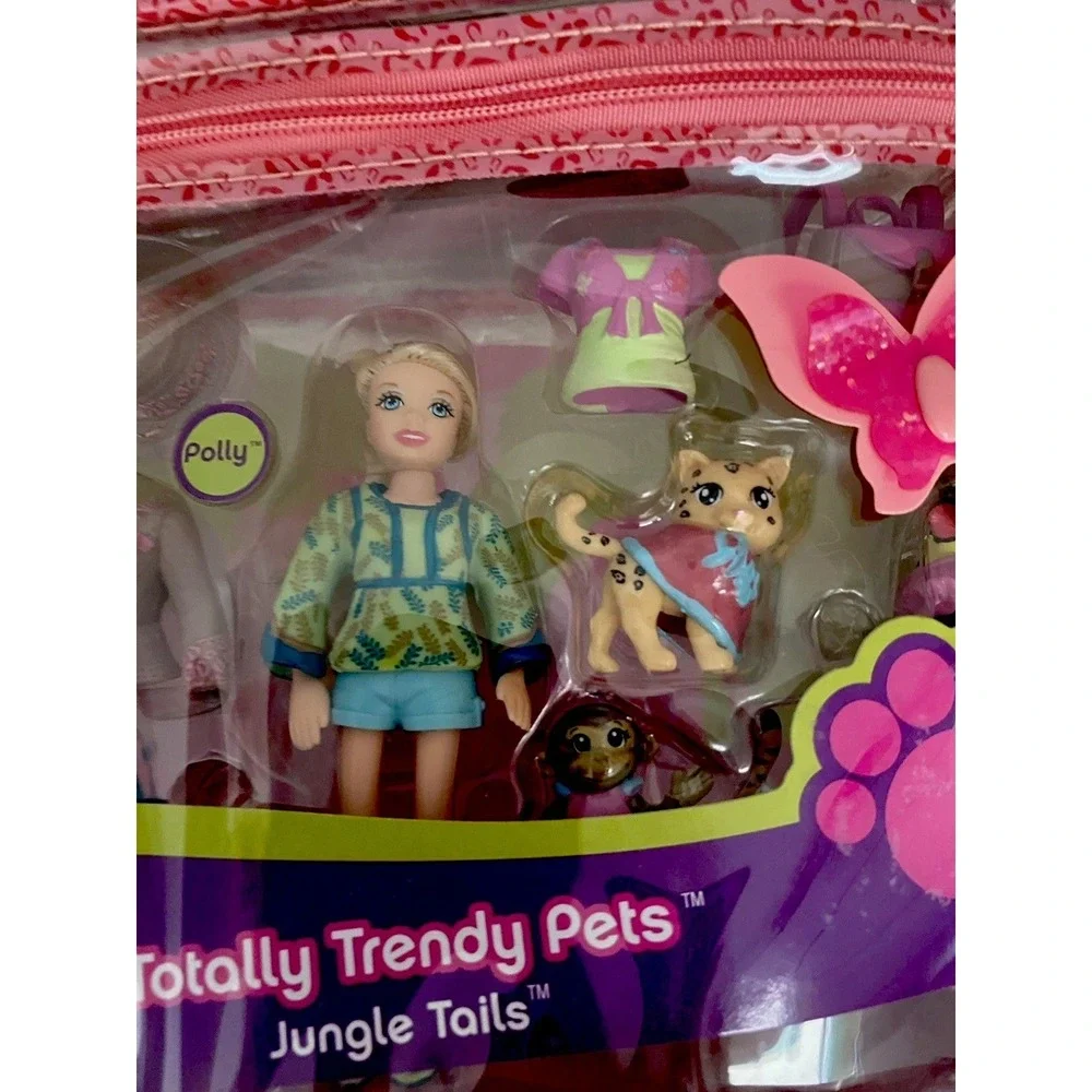 Polly Pocket Totally Trendy Pets Jungle Tails Sealed NIB New Y2k 2000s Rubbery‎